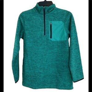 Champion Kids Unisex Green Pullover Green Large / 12-14 / black trim sleeve